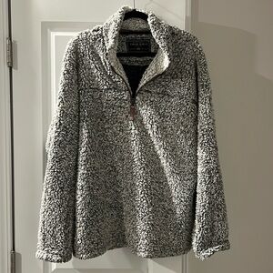 True Grit Sherpa jacket - Grey/White - Size L